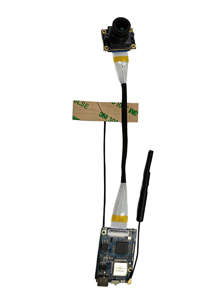 200万高清低照度低延时低功耗快速启动4G航拍图传电池摄像头